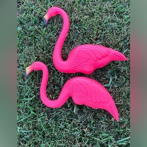 Union Products Don Featherstone Vintage Pink Flamingos Blow Molds 1987 No Legs